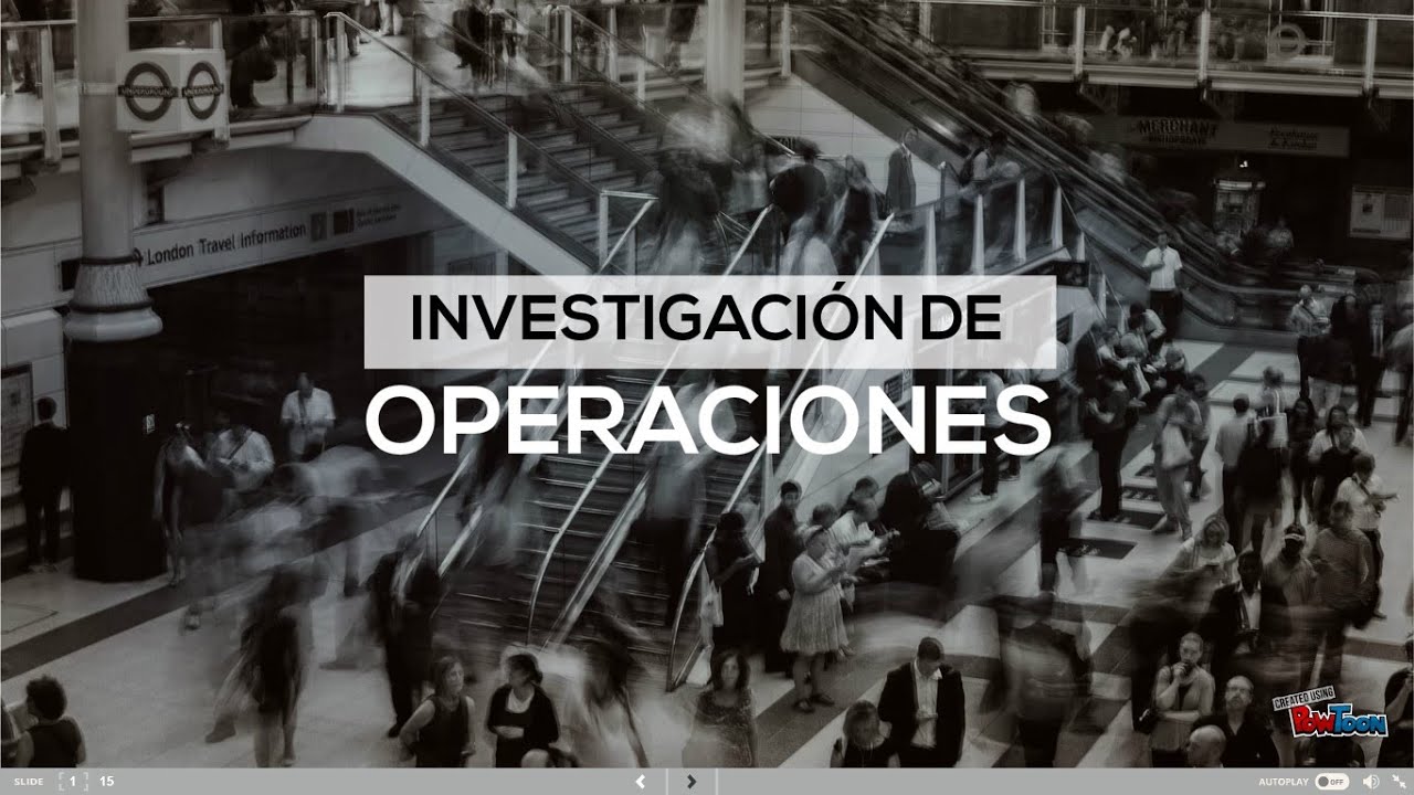 INVESTIGACION DE OPERACIONES